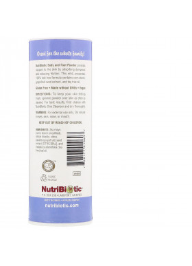 NutriBiotic, Body & Foot Powder with Grapefruit Seed Extract & Tea Tree Oil, Unscented, 4 oz (113 g)