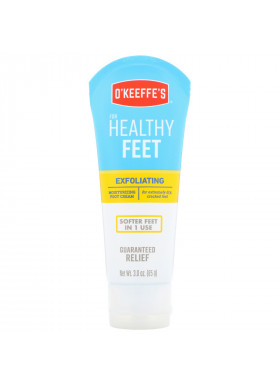 O'Keeffe's, Exfoliating Moisturizing Foot Cream, For Extremely Dry, Cracked Feet, 3 oz (85 g)