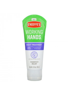 O'Keeffe's, Working Hands, Night Treatment, Hand Cream, 3.0 oz (85 g)