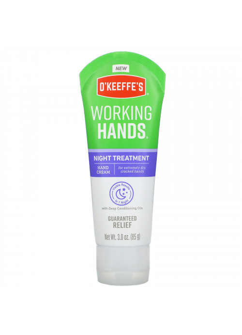 O'Keeffe's, Working Hands, Night Treatment, Hand Cream, 3.0 oz (85 g)