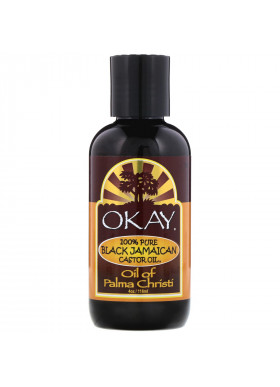Okay Pure Naturals, 100% Pure Black Jamaican Castor Oil, 4 oz (118 ml)