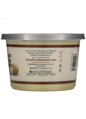 Okay Pure Naturals, African Shea Butter, White  Smooth, 13 oz (368 g)