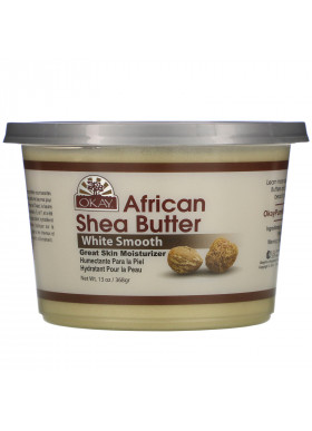 Okay Pure Naturals, African Shea Butter, White  Smooth, 13 oz (368 g)
