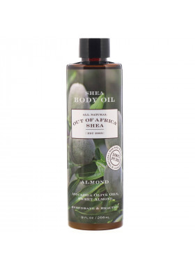 Out of Africa, Shea Body Oil, Almond, 9 fl oz (266 ml)