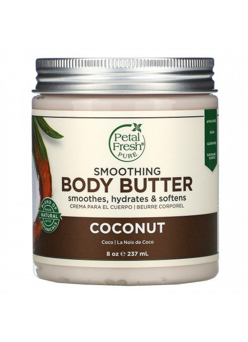 Petal Fresh, Smoothing Body Butter, Coconut, 8 oz (237 ml)