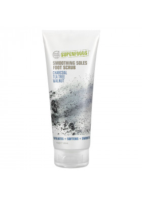 Petal Fresh, Smoothing Soles Foot Scrub, Charcoal, Tea Tree, Walnut, 7 fl oz (200 ml)