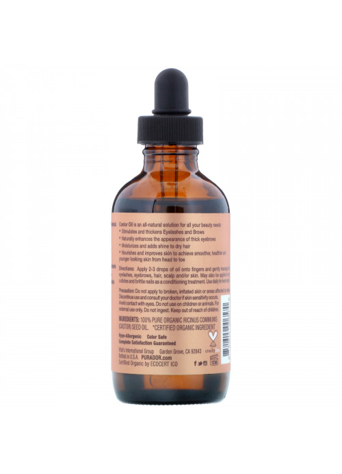 Pura D'or, Professional, Organic Castor Oil, 4 fl oz (118 ml)