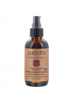Pura D'or, Professional, Organic Rosehip Seed Oil, 4 fl oz (118 ml)