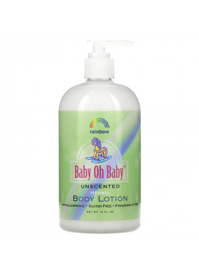 Rainbow Research, Baby Oh Baby, Herbal Body Lotion, Unscented, 16 fl oz