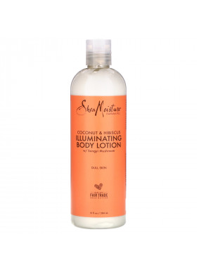 SheaMoisture, Illuminating Body Lotion with Songyi Mushroom, Coconut & Hibiscus, 13 fl oz (384 ml)