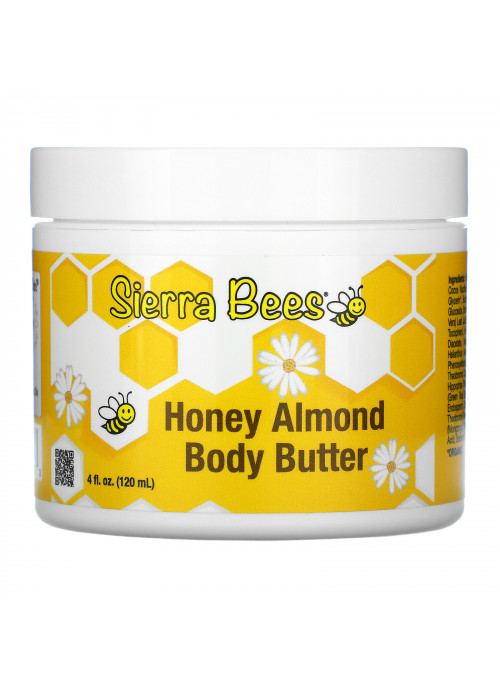 Sierra Bees, Honey Almond Body Butter, 4 fl oz (120 ml)