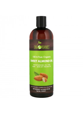 Sky Organics, 100% Pure Organic, Sweet Almond Oil, 16 fl oz (473 ml)