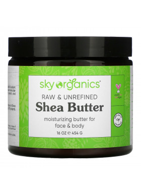 Sky Organics, Shea Butter, Raw & Unrefined, 16 fl oz (454 g)