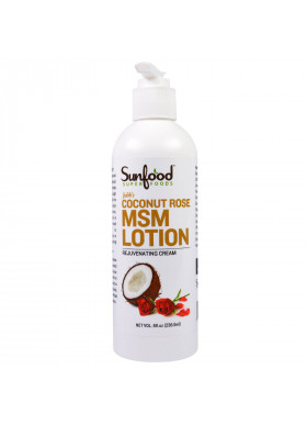 Sunfood, Jubbs's Coconut Rose MSM Lotion, 8 fl oz (236.6 ml)
