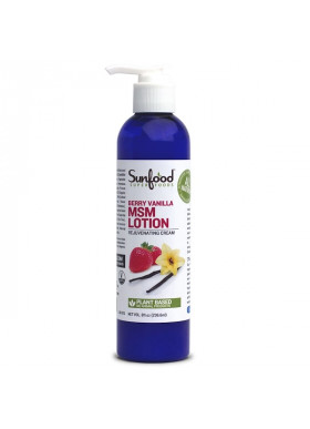 Sunfood, MSM Lotion, Rejuvenating Cream, Berry Vanilla, 8 fl oz (236.6 ml)