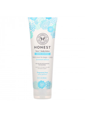 The Honest Company, Purely Sensitive, Face + Body Lotion, Fragrance Free, 8.5 fl oz (250 ml)