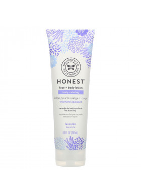 The Honest Company, Truly Calming Face + Body Lotion, Lavender, 8.5 fl oz (250 ml)