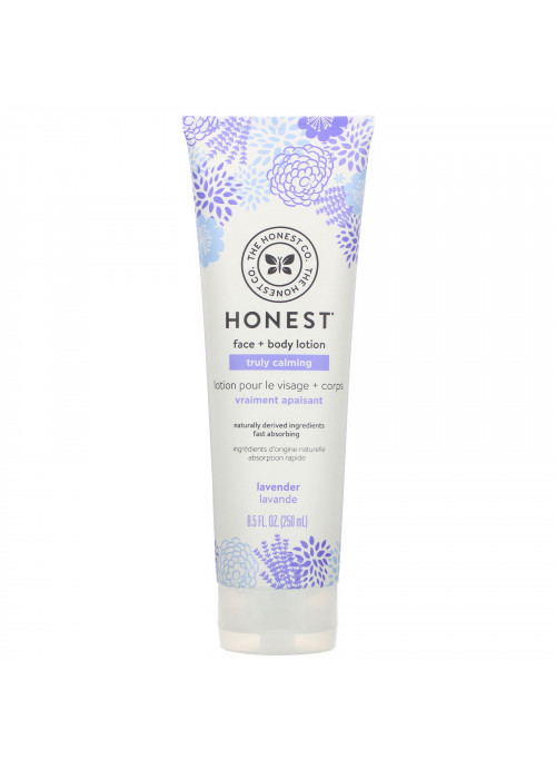 The Honest Company, Truly Calming Face + Body Lotion, Lavender, 8.5 fl oz (250 ml)