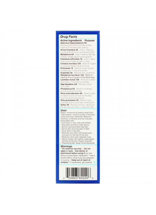 Topricin, Foot Pain Relief Cream, 2.0 oz