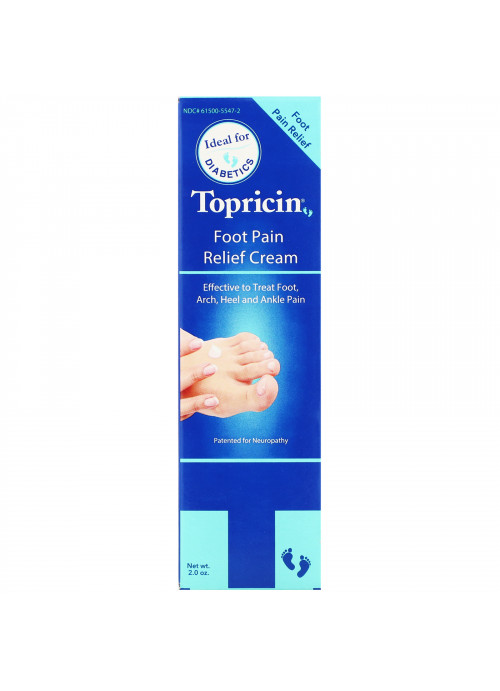 Topricin, Foot Pain Relief Cream, 2.0 oz
