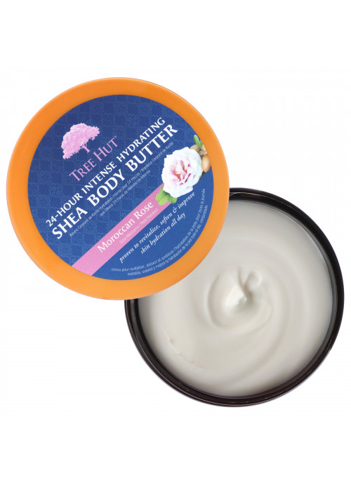 Tree Hut, 24 Hour Intense Hydrating Shea Body Butter, Moroccan Rose, 7 oz (198 g)