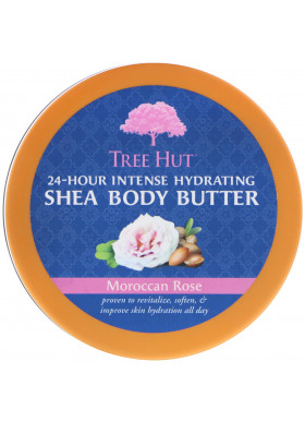 Tree Hut, 24 Hour Intense Hydrating Shea Body Butter, Moroccan Rose, 7 oz (198 g)
