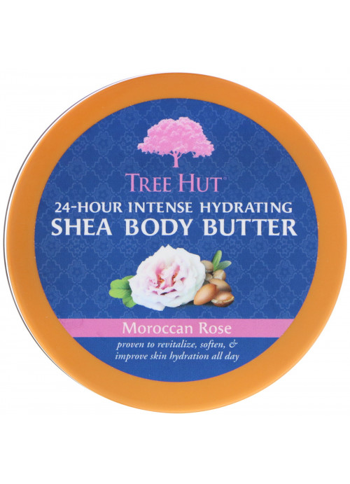 Tree Hut, 24 Hour Intense Hydrating Shea Body Butter, Moroccan Rose, 7 oz (198 g)