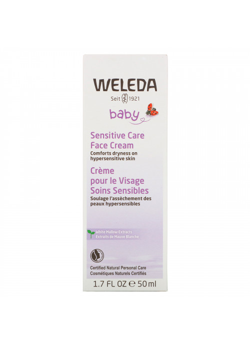 Weleda, Baby, Sensitive Care Face Cream, White Mallows Extracts, 1.7 fl oz (50 ml)