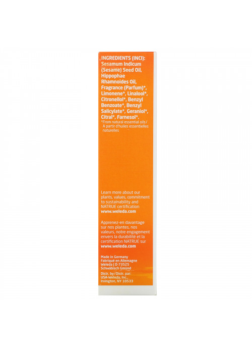 Weleda, Hydrating Body & Beauty Oil, Sea Buckthorn Extracts, 3.4 fl oz (100 ml)