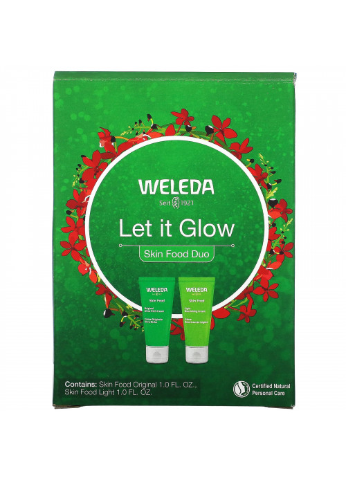 Weleda, Let It Glow, Skin Food Duo, 2 Piece Set, 1.0 fl oz (30 ml) Each