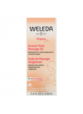 Weleda, Mama, Stretch Mark Massage Oil, Almond Extracts, 3.4 fl oz (100 ml)