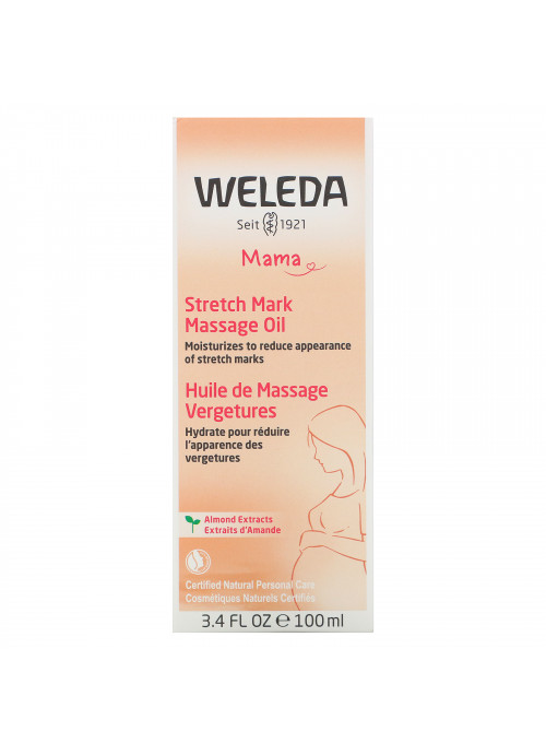 Weleda, Mama, Stretch Mark Massage Oil, Almond Extracts, 3.4 fl oz (100 ml)