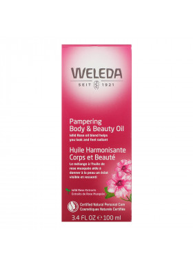 Weleda, Pampering Body & Beauty Oil, Wild Rose Extracts, 3.4 fl oz (100 ml)