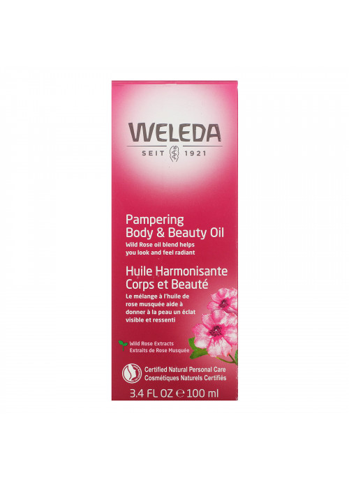 Weleda, Pampering Body & Beauty Oil, Wild Rose Extracts, 3.4 fl oz (100 ml)