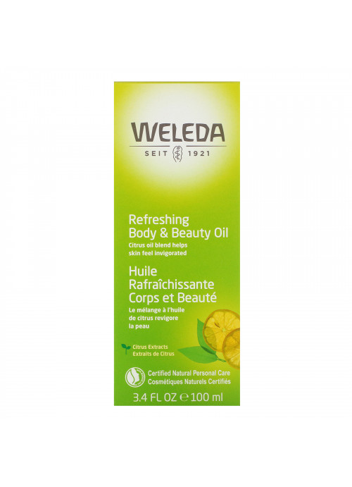 Weleda, Refreshing Body & Beauty Oil, Citrus Extracts, 3.4 fl oz (100 ml)