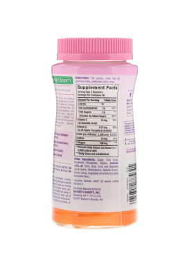 Nature's Bounty, Optimal Solutions, Hair, Skin, & Nails with Biotin and Collagen, Tropical Citrus Flavored, 80 Gummies