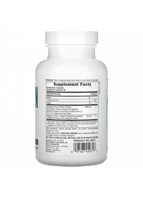 Nature's Plus, Collagen Peptides, 90 Capsules