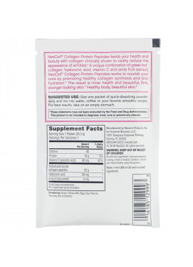 Neocell, Collagen Protein Peptides, Unflavored, .71 oz (20 g)