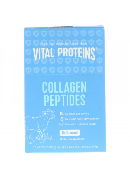 Vital Proteins, Collagen Peptides, Unflavored, 20 Packets, 0.35 oz (10 g) Each