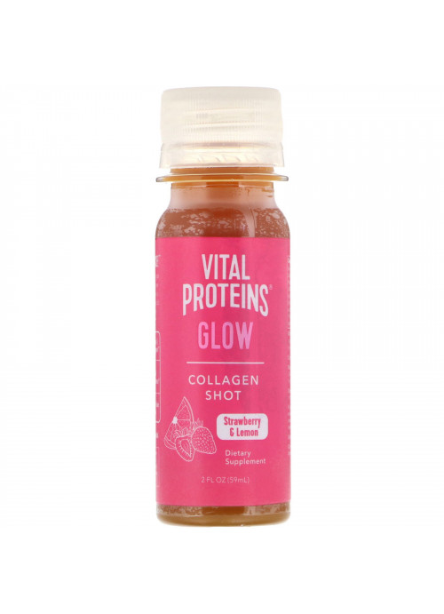 Vital Proteins, Collagen Shot, Glow, Strawberry & Lemon, 2 fl oz (59 ml)