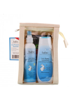 Babo Botanicals, Lice Prevention Essentials Gift Set, 2 Pieces Plus Nit