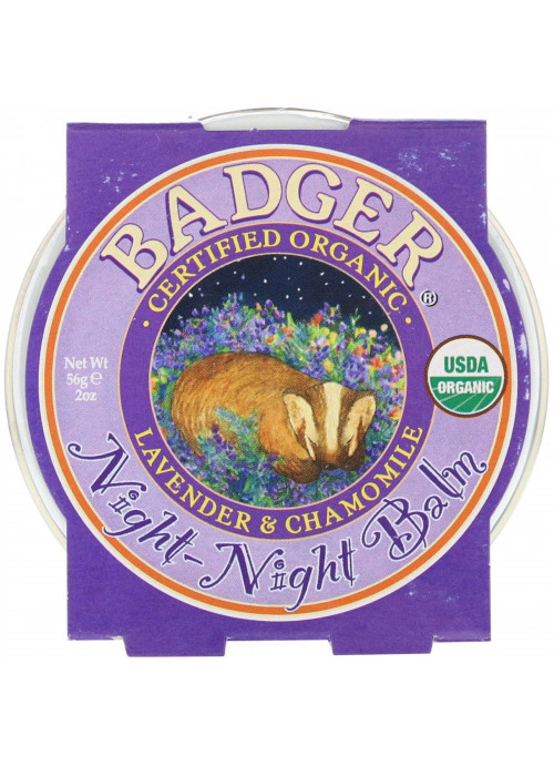 Badger Company, Organic, Night-Night Balm, Lavender & Chamomile, 2 oz (56 g)