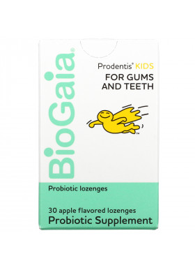 BioGaia, Kids, Prodentis For Gums And Teeth, Apple, 30 Lozenges