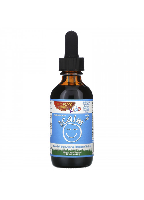 Bioray, NDF Calm, Nourish the Liver & Remove Toxins, Kids, Vanilla Flavor, 2 fl oz (60 ml)