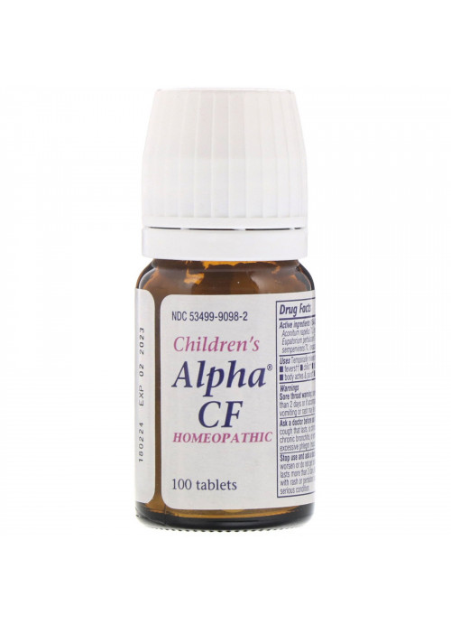 Boericke & Tafel, Children's Alpha CF, 100 Tablets