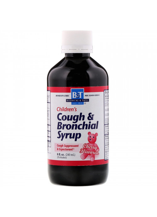 Boericke & Tafel, Premium, Children's Cough & Bronchial Syrup, Cherry Flavored, 8 fl oz (240 mg)