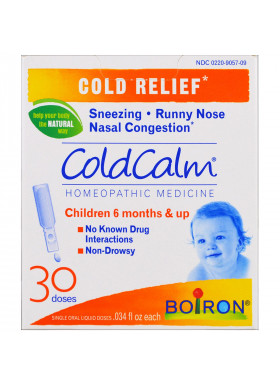 Boiron, ColdCalm, Cold Relief, 30 Oral Liquid Doses, .034 fl oz Each