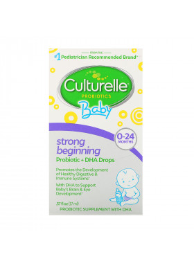 Culturelle, Baby Probiotic + DHA Drops, 0-24 Months, .57 fl oz (17 ml)