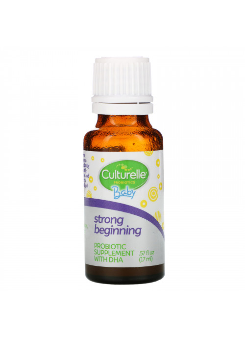 Culturelle, Baby Probiotic + DHA Drops, 0-24 Months, .57 fl oz (17 ml)