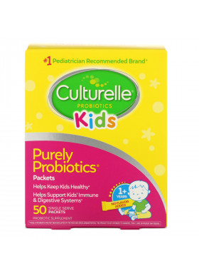 Culturelle, Kids, Purely Probiotics,  1+ Years, Unflavored, 50 Single Serve Packets